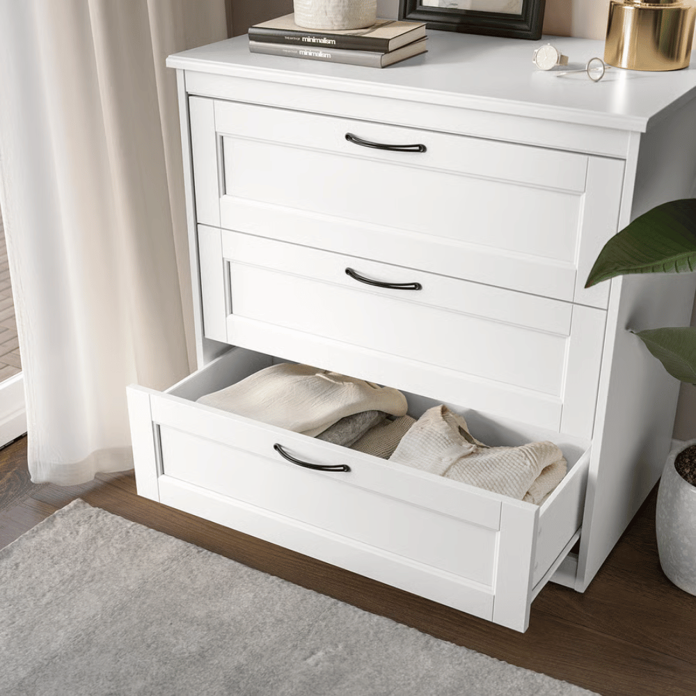 SONGESAND IKEA Комод с 3 ящиками, белый, 82x81 см