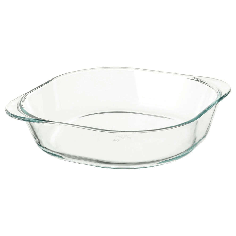 FOLJSAM IKEA Форма для духовки, прозрачное стекло, 24.5x24.5 см