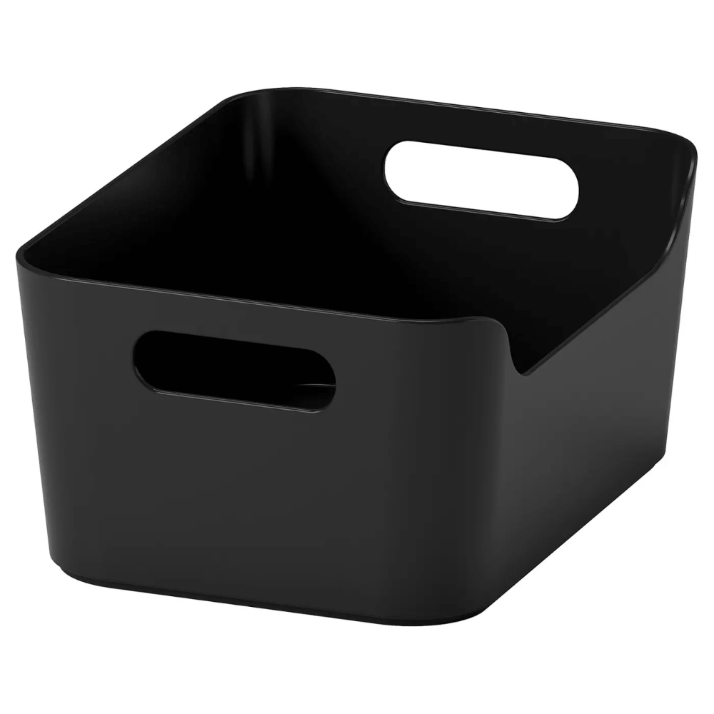 UPPDATERA IKEA Контейнер, черный, 34x24 см