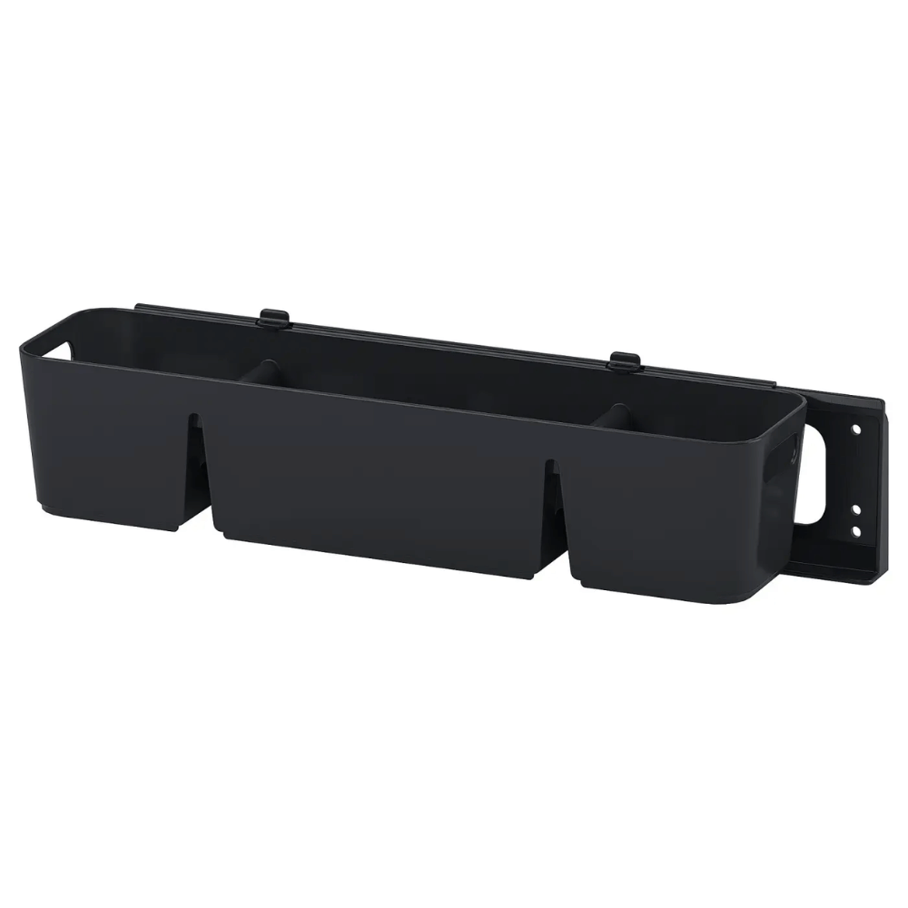 UPPDATERA IKEA Вытягиваемый контейнер, антрацит, 50x15x12 см