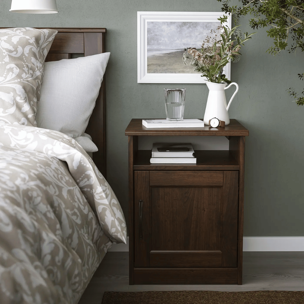 SONGESAND IKEA Тумба прикроватная, 42x40 см, коричневый