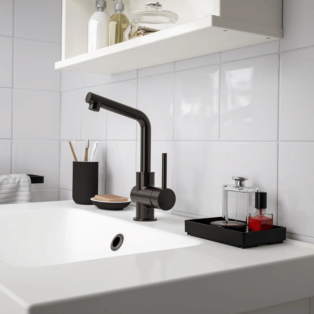 SKOGSVIKEN IKEA Поднос, чёрный, 10x15 см