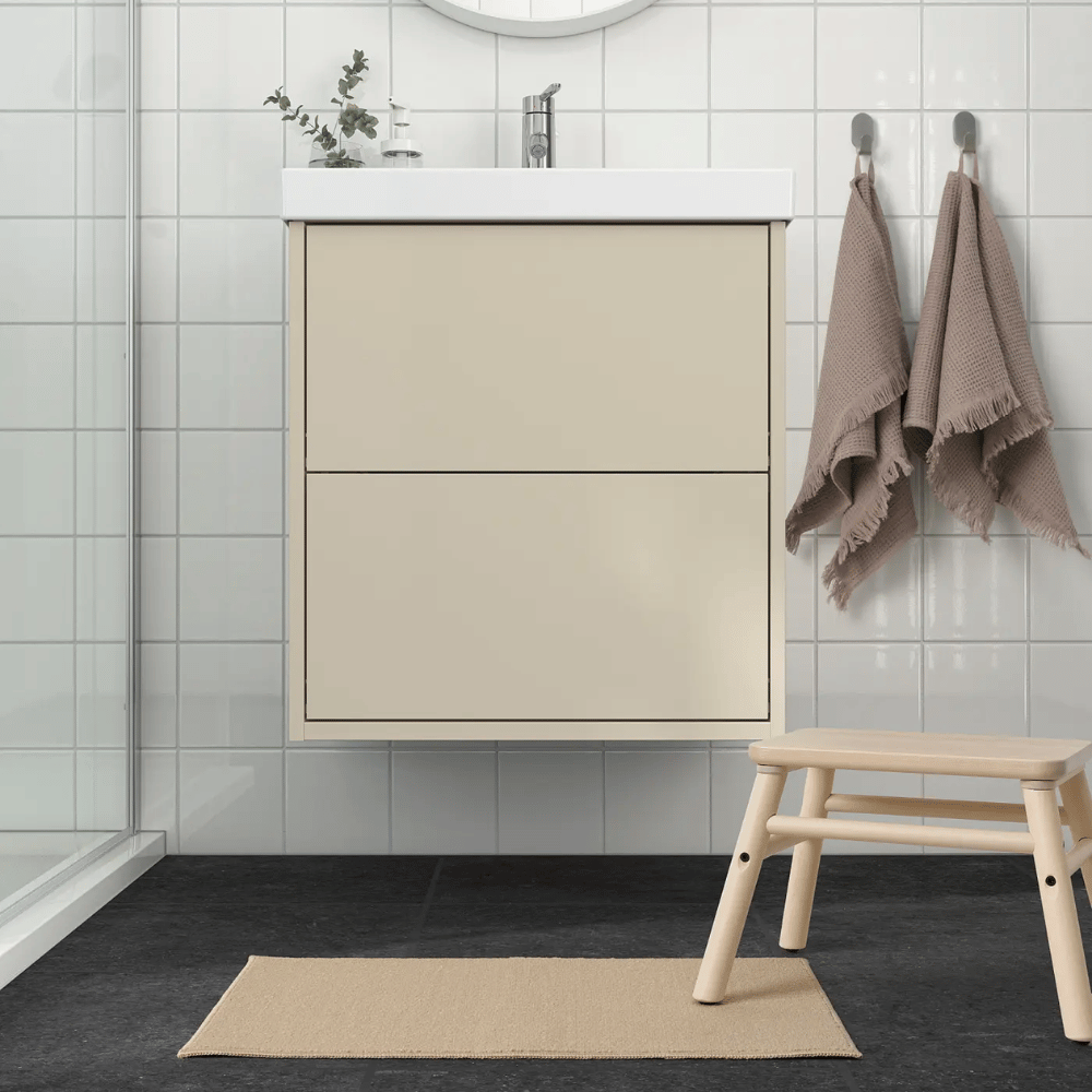 FINTSEN IKEA Коврик для ванной, бежевый, 40x60 см