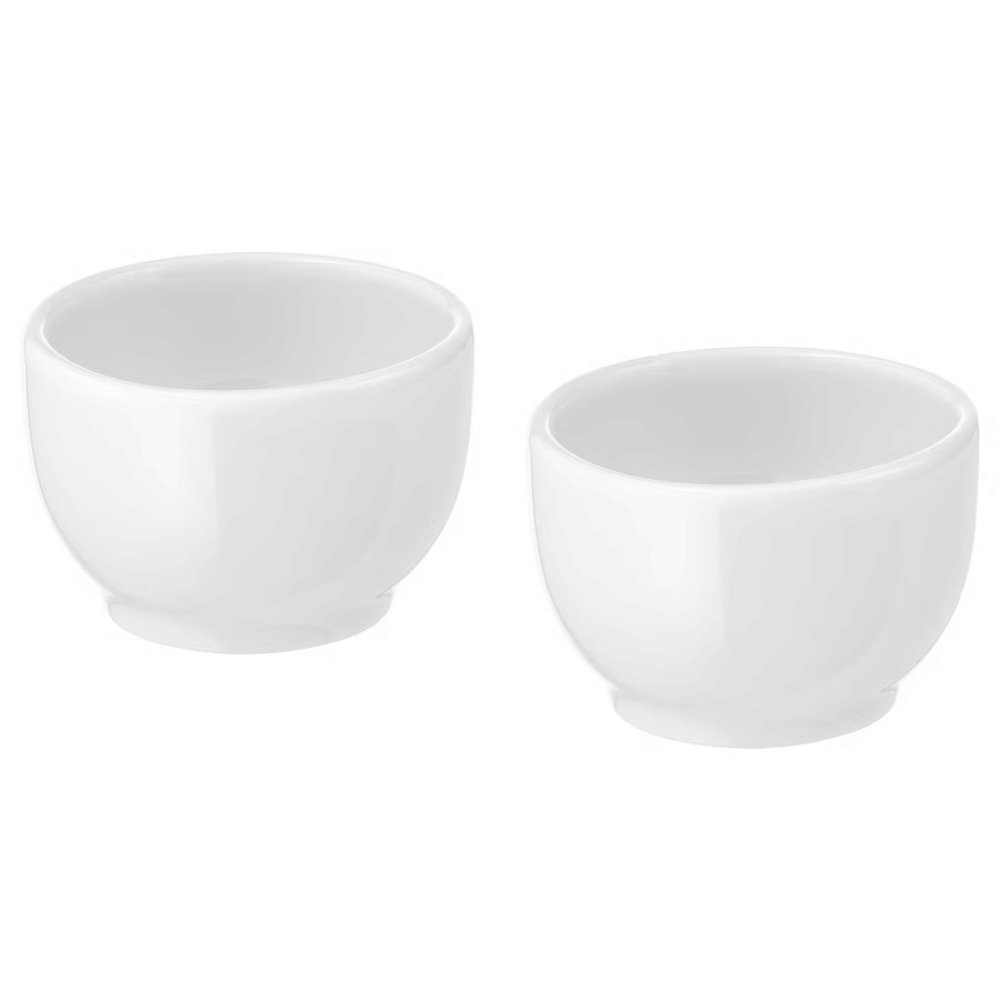 IKEA 365+ Миска/подставка д/яйца, с округлыми стенками белый, 5 см
