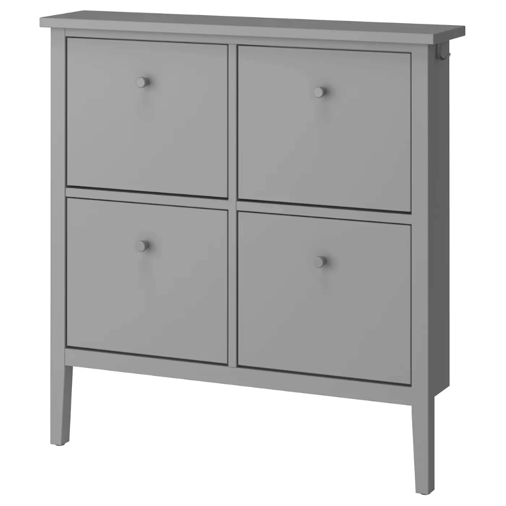 GULLABERG IKEA Шкаф для обуви на 4 отделения, серый, 105x22x107 см