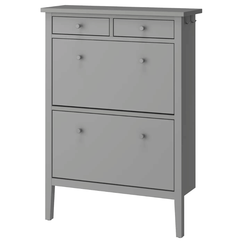 GULLABERG IKEA Обувной шкаф с 2 отделениями, серый, 88x30x122 см