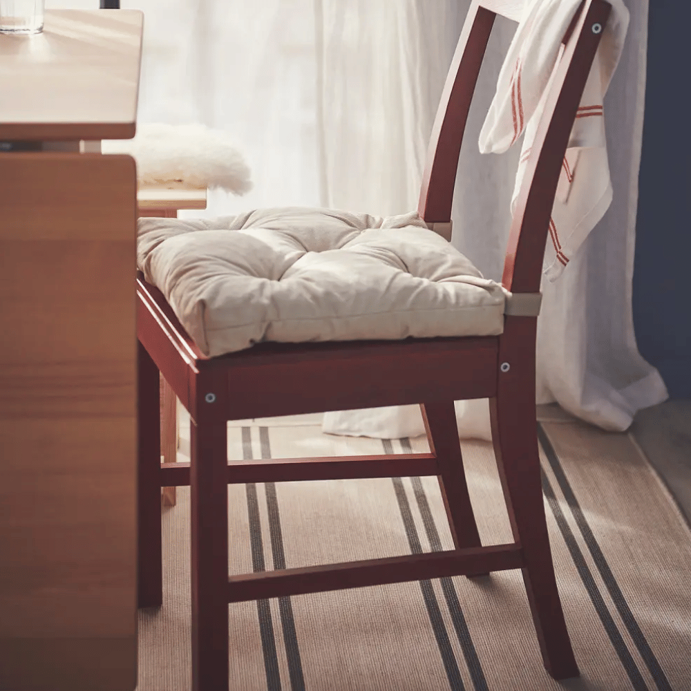 MALINDA IKEA Подушка на стул, светло-бежевый, 40/35x38x7 см