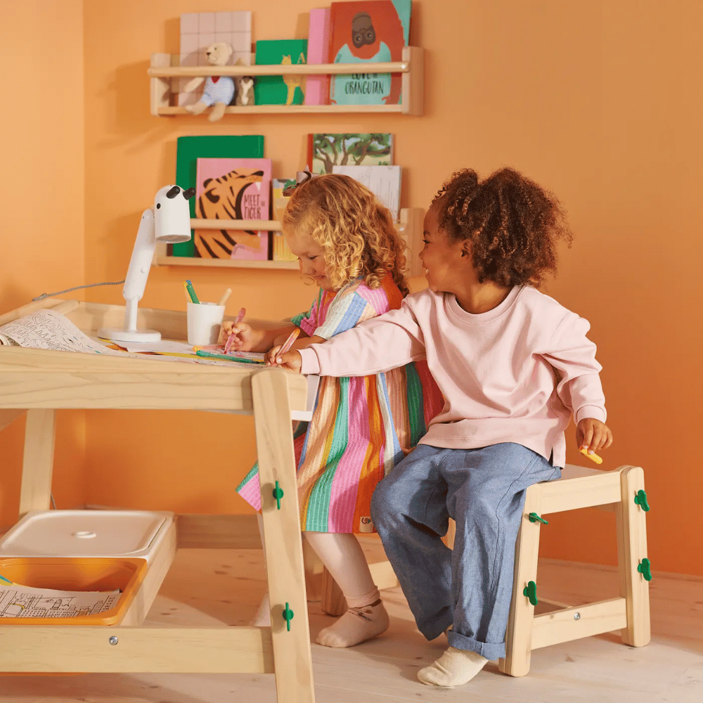 FLISAT IKEA Детский письменный стол, регулируемый, зеленый