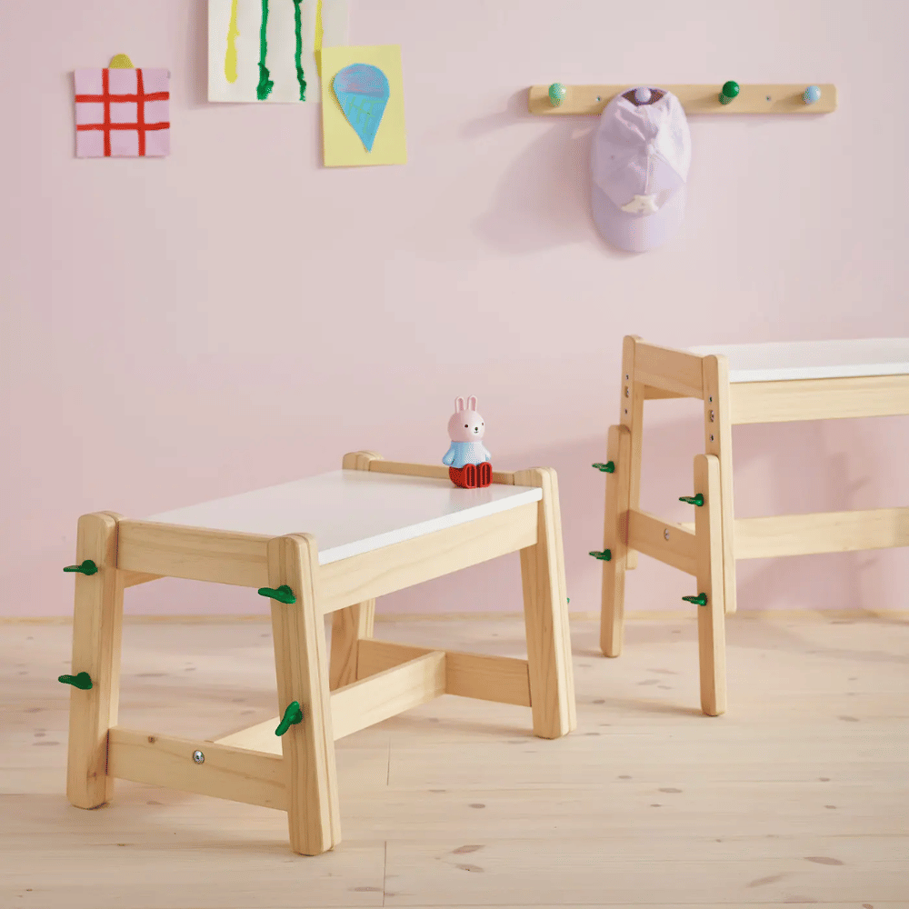 FLISAT IKEA Скамья детская, регулируемый, зеленый