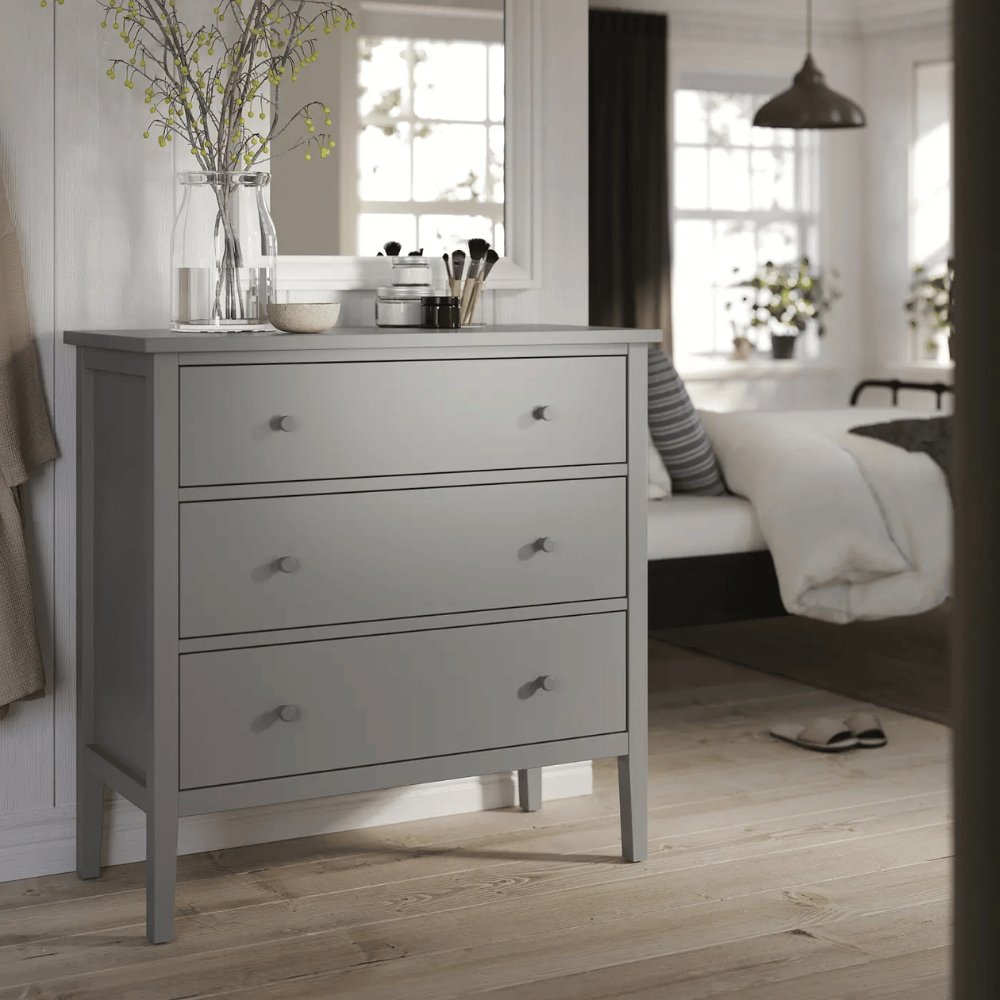 GULLABERG IKEA Комод с 3 ящиками, серый, 99x48x100 см