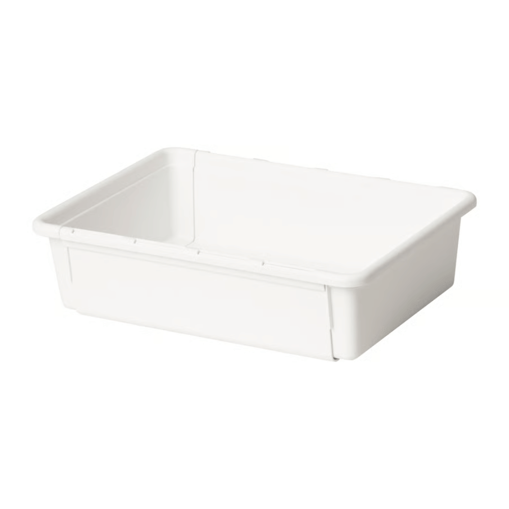 KACKLA IKEA Раздвижная коробка, белый, 25-38x19 см