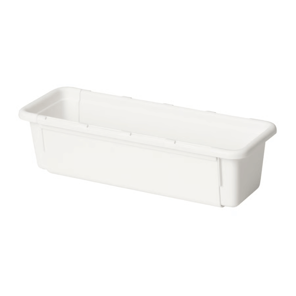 KACKLA IKEA Раздвижная коробка, белый, 25-38x9 см