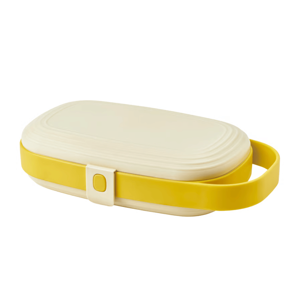 KAPTENSFISK IKEA Контейнер для завтрака, желтый, 23x13x6 см