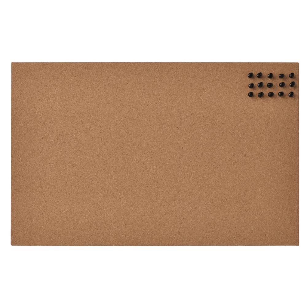 FLONSA IKEA Доска для записей, с кнопками, пробка, 52x33 см