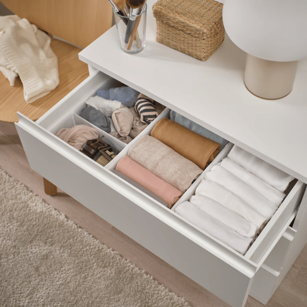 SKUBB IKEA Набор коробок,3шт, белый, 20x38x12 см