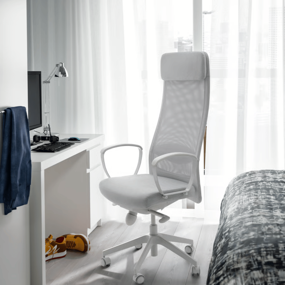 MARKUS IKEA Рабочий стул, Vissle светло-серый, Medium