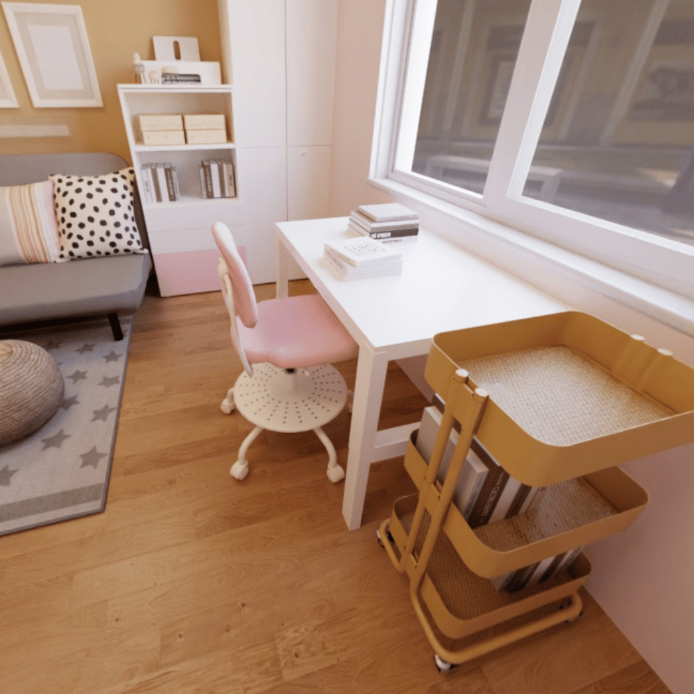 VIMUND IKEA Детский стул д/письменного стола, светло-розовый