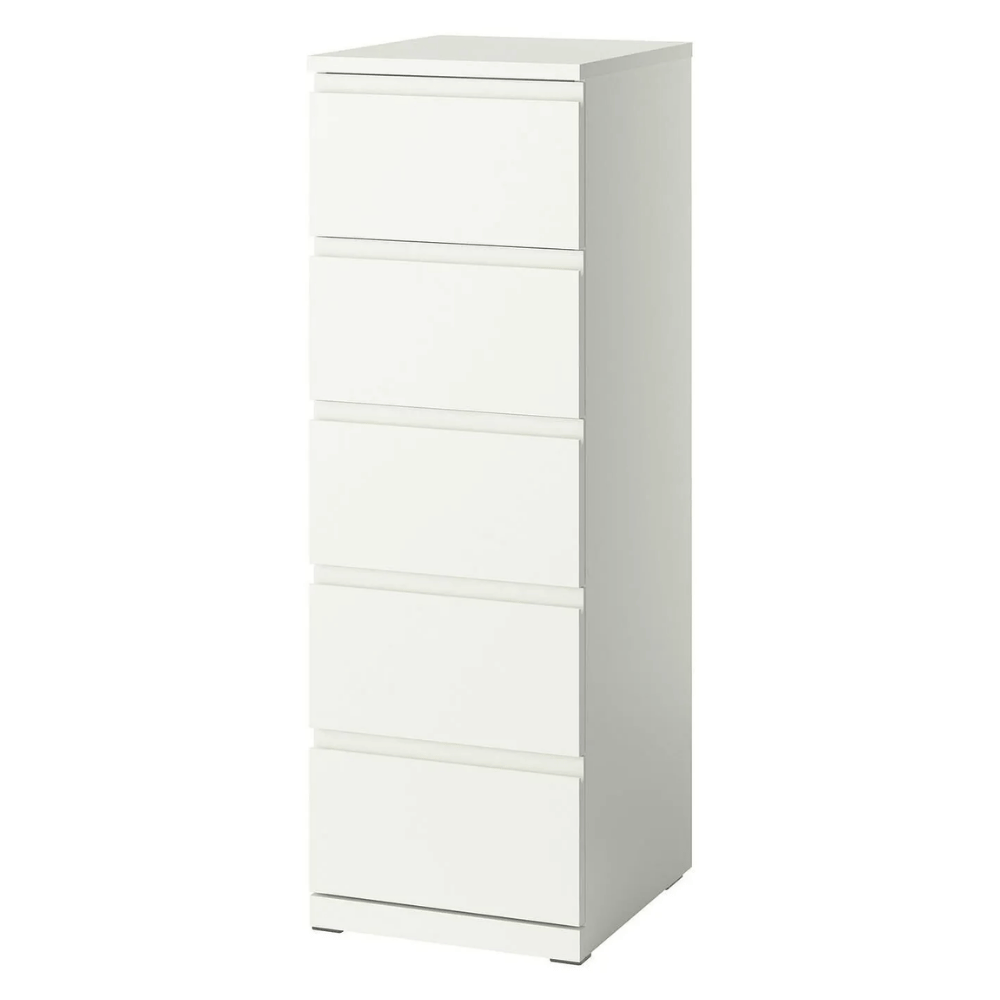 STORKLINTA IKEA Комод с 5 ящиками, белый, 40x50x120 см