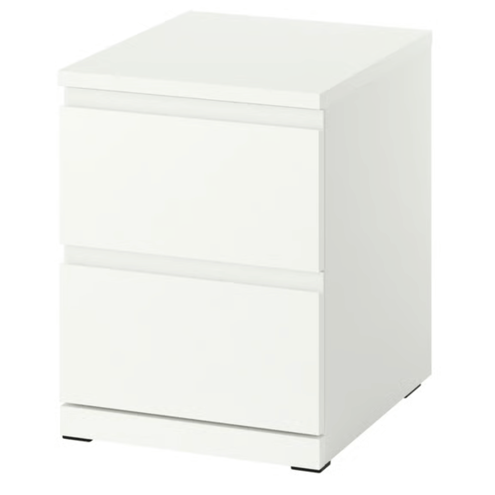 STORKLINTA IKEA Комод с 2 ящиками, белый, 40x50x53 см