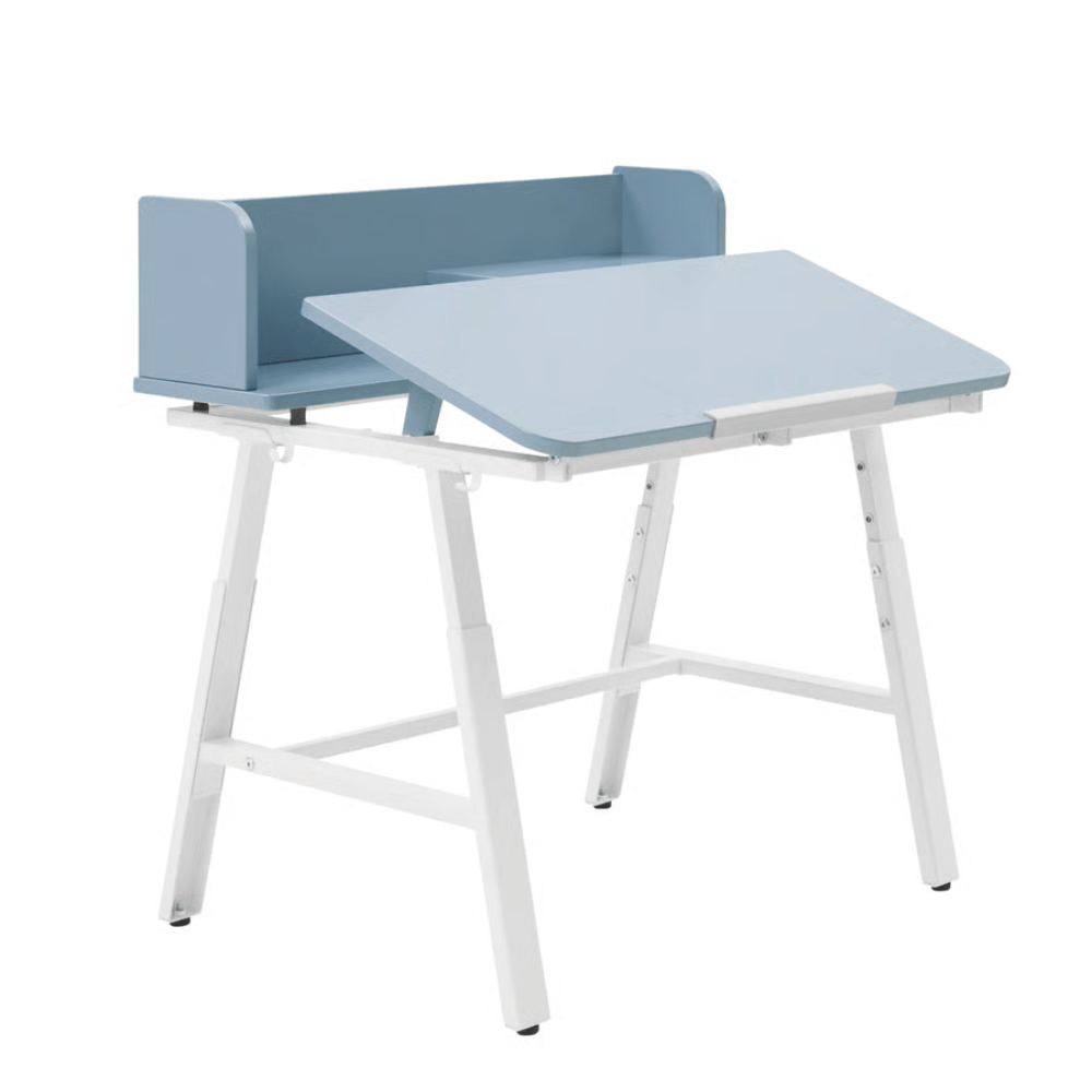 PIPLARKA IKEA Детский письменный стол, сине-белый, 80x63 см, складной