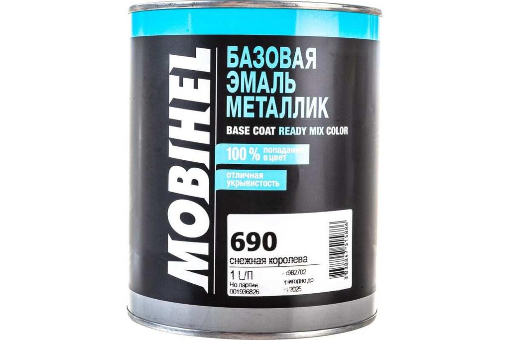 ЭМАЛЬ MOBIHEL МЕТАЛЛИК СНЕЖНАЯ КОРОЛЕВА 690 1 Л