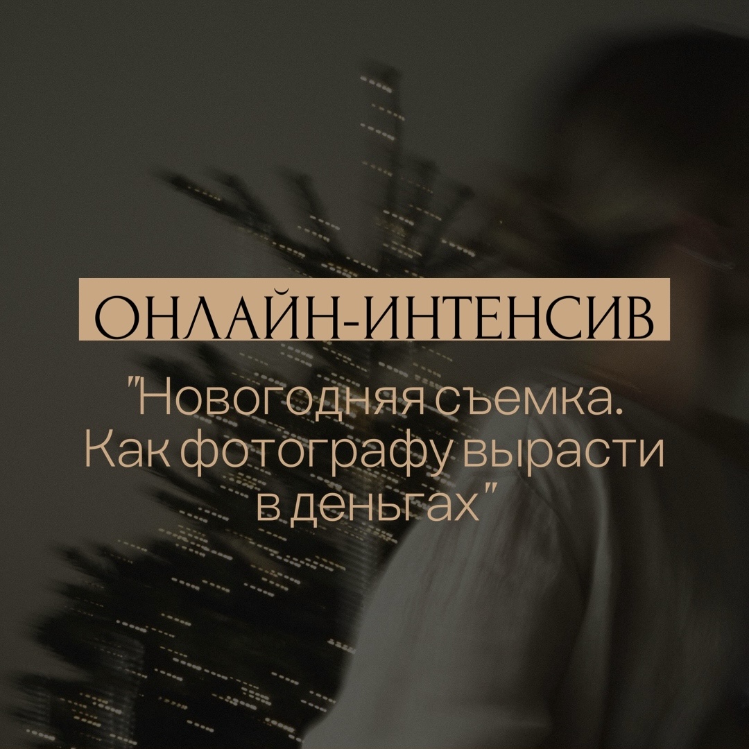 Интенсив «Новогодняя съемка. Как фотографу вырасти в деньгах»