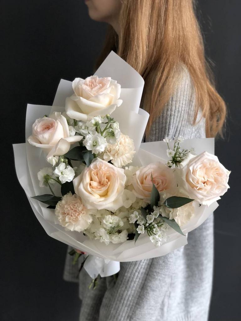 Букет с французской садовой розой #179