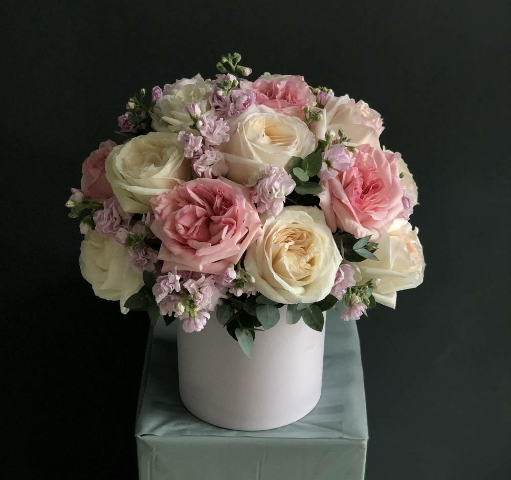 Французские розы, маттиола, эвкалипт #183