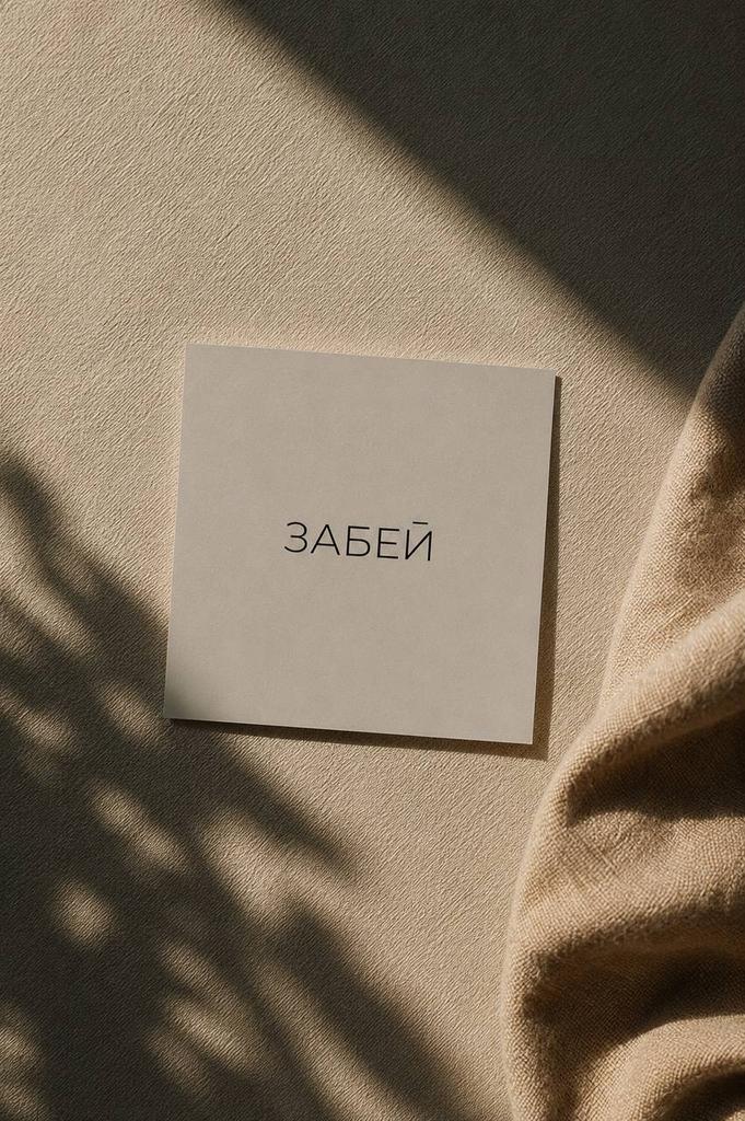 Мини открытка "Забей"
