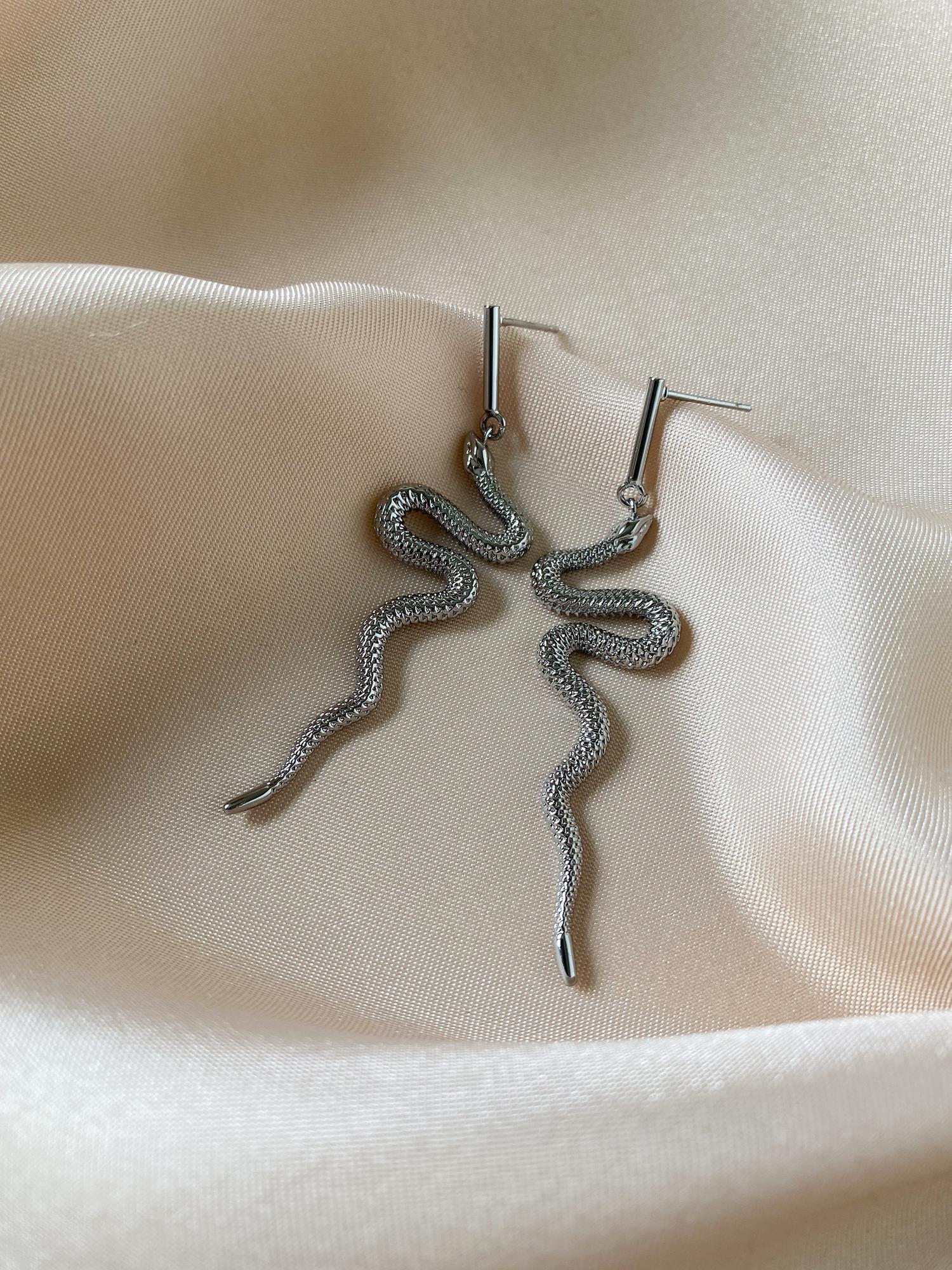 Серьги Snake S