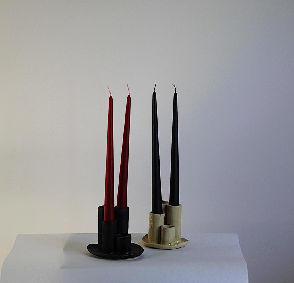 Керамический подсвечник столбики