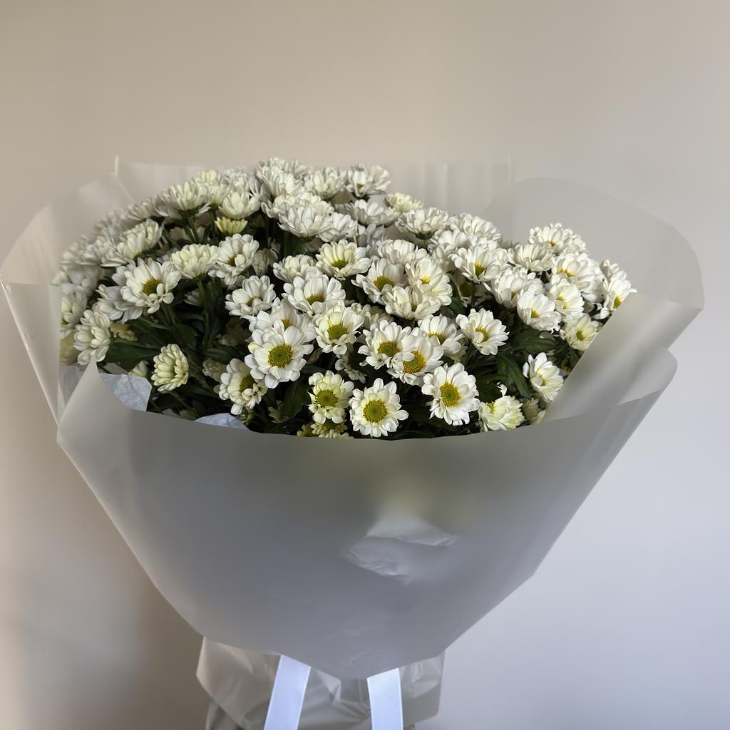Монобукет из белых сантини