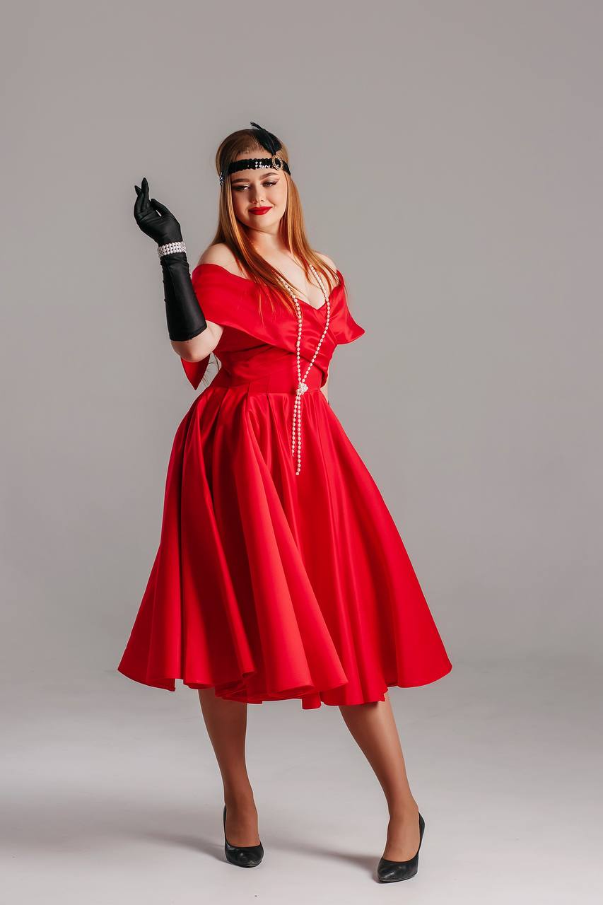 Платье "Индиана" красный