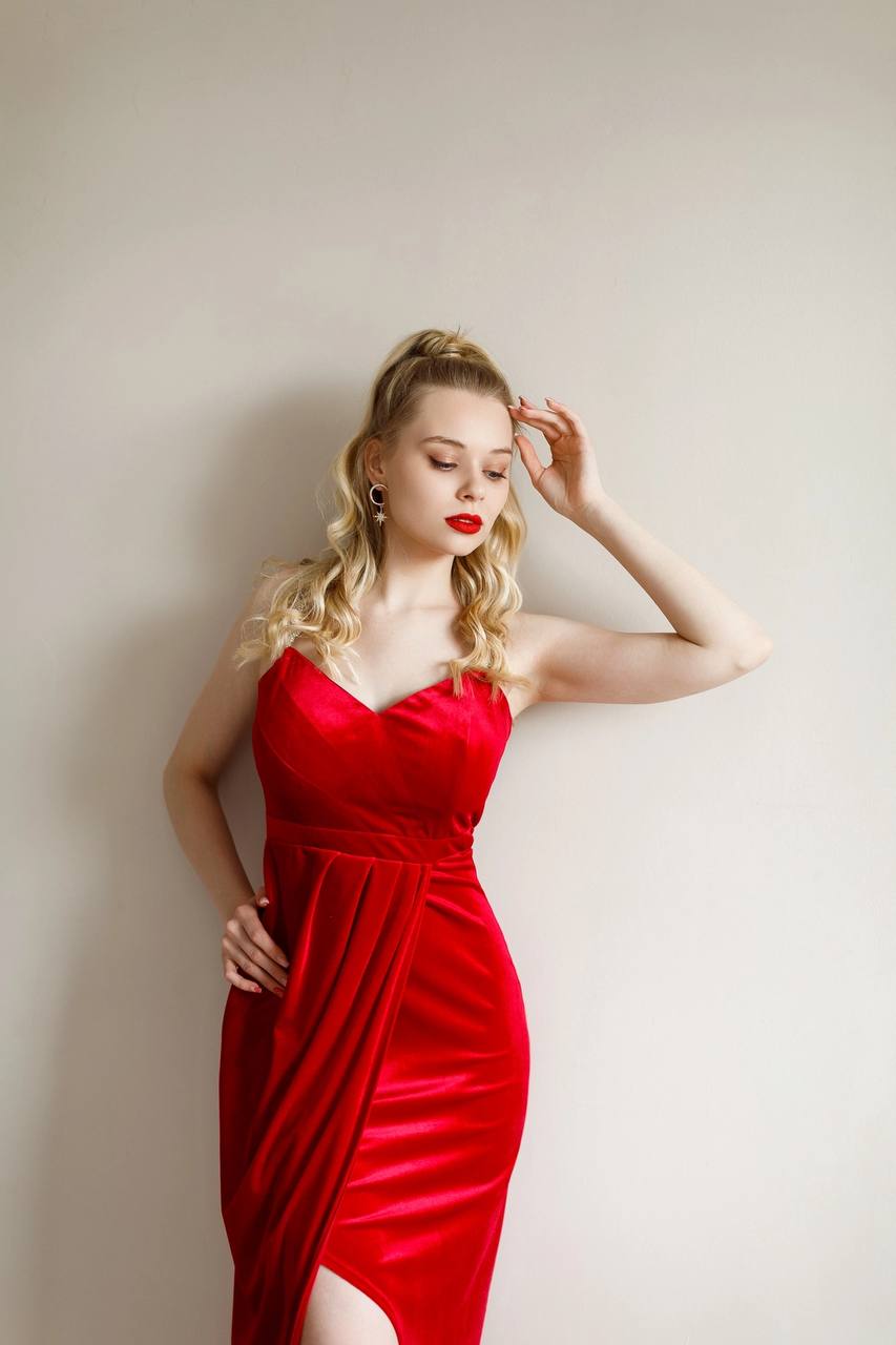 Платье "Тея" красный