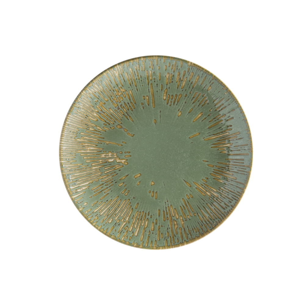Тарелка плоская 27 см, Bonna, Snell, цвет оливковый