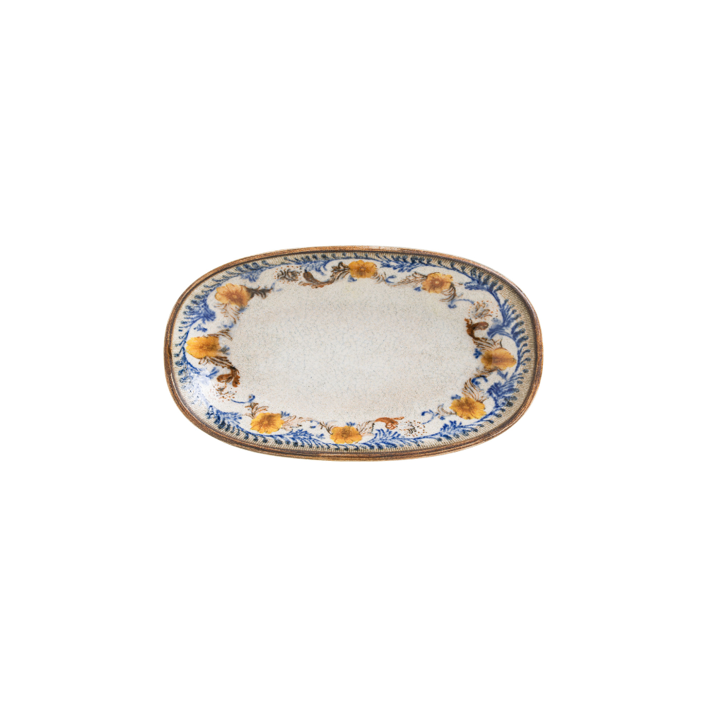 Блюдо овальное десертное 15*8,5 см, Bonna, Retro Floral
