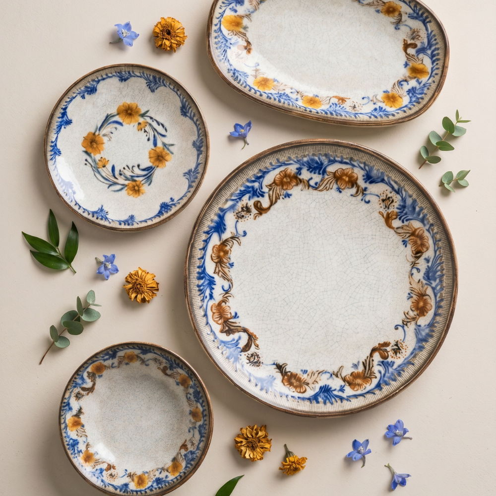 Блюдо овальное десертное 19*11 см, Bonna, Retro Floral
