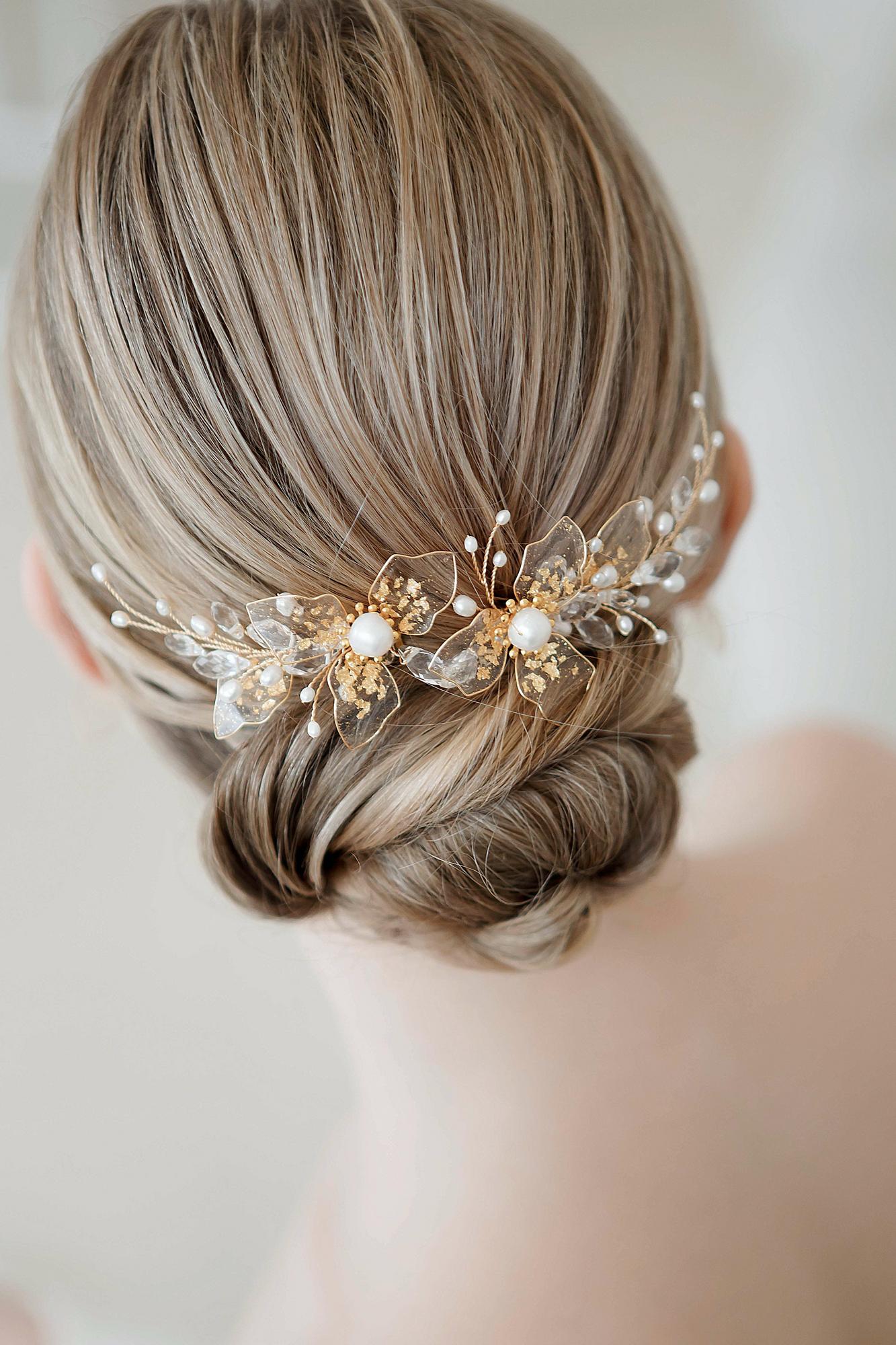 свадебный гребень, свадебные украшения в волосы, украшения для невесты, гребень ручной работы купить