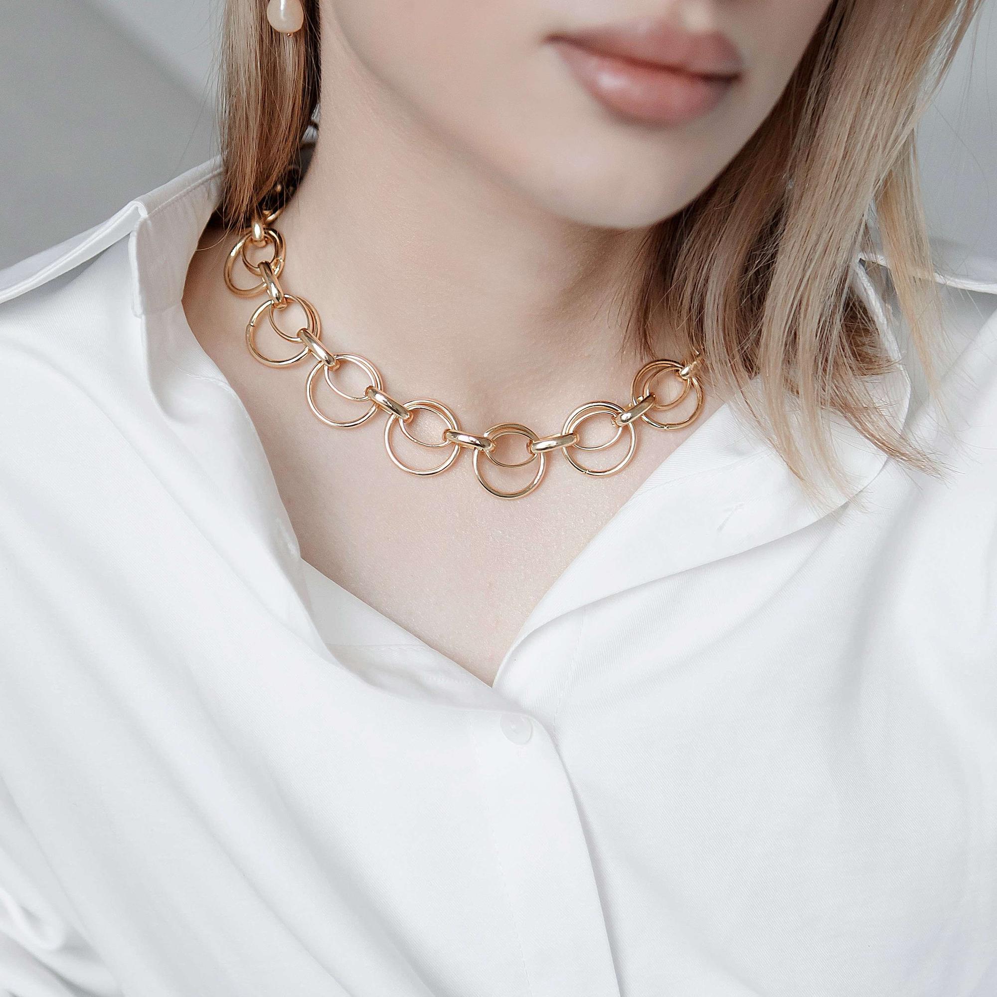 колье, цепь на шею, колье купить, колье спб, украшение на шею, трендовое колье, стильное колье