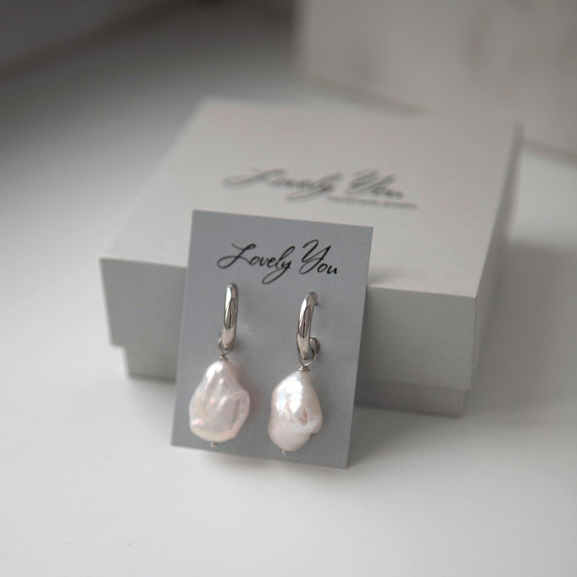 серьги с натуральными камнями, серьги с жемчугом, стильные серьги, повседневные серьги, серьги купить спб