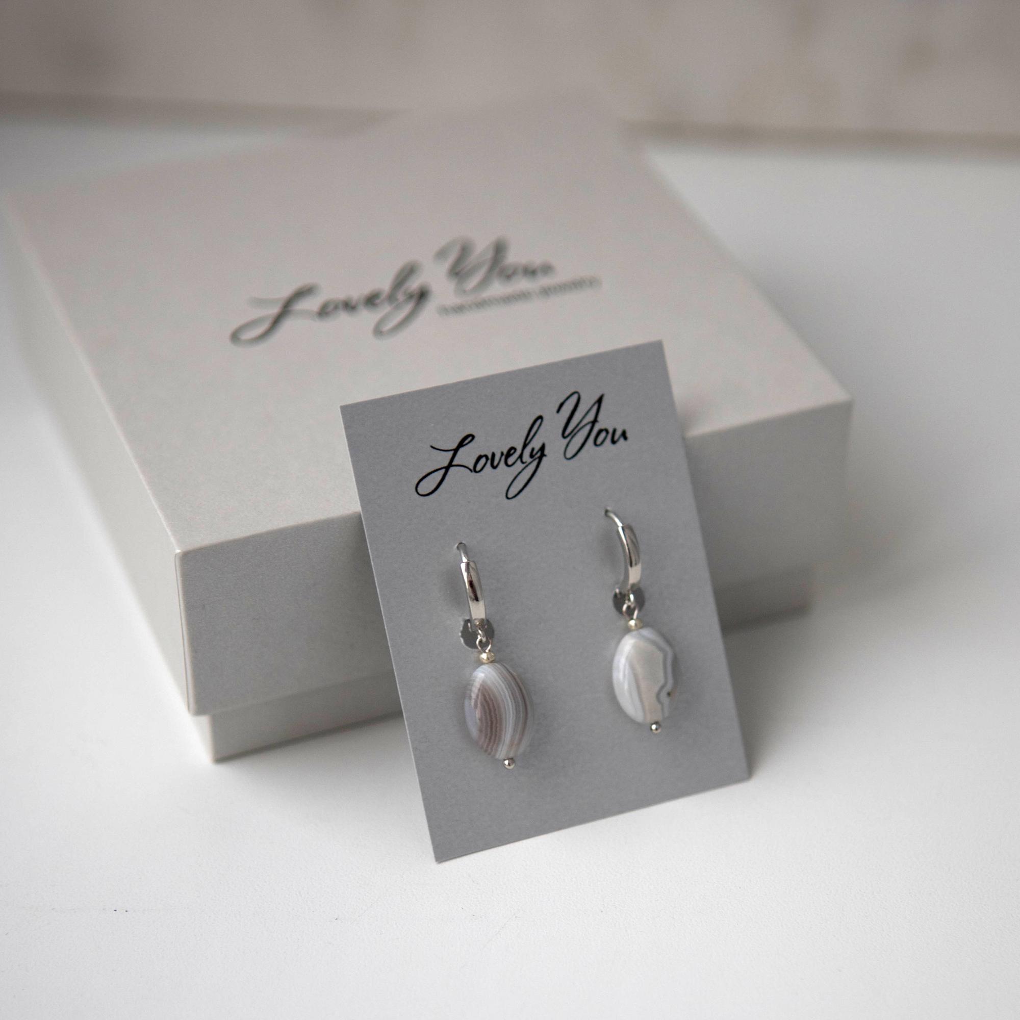 серьги с натуральными камнями,  серьги с агатом, серьги с кварцем, повседневные серьги, серьги купить спб, серьги сердечки