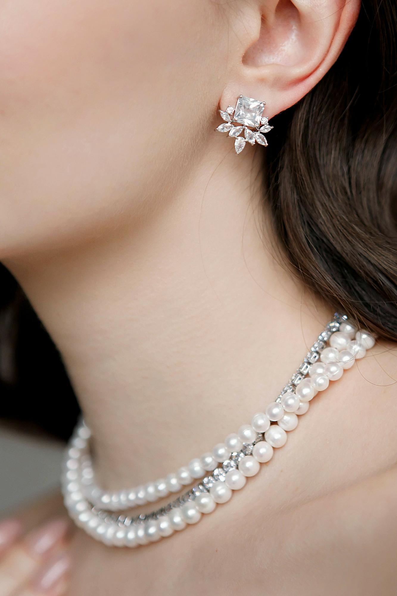 колье для невесты, свадебное колье, колье на свадьбу, колье для невесты купить, свадебные украшения на шею купить, набор свадебных украшений купить