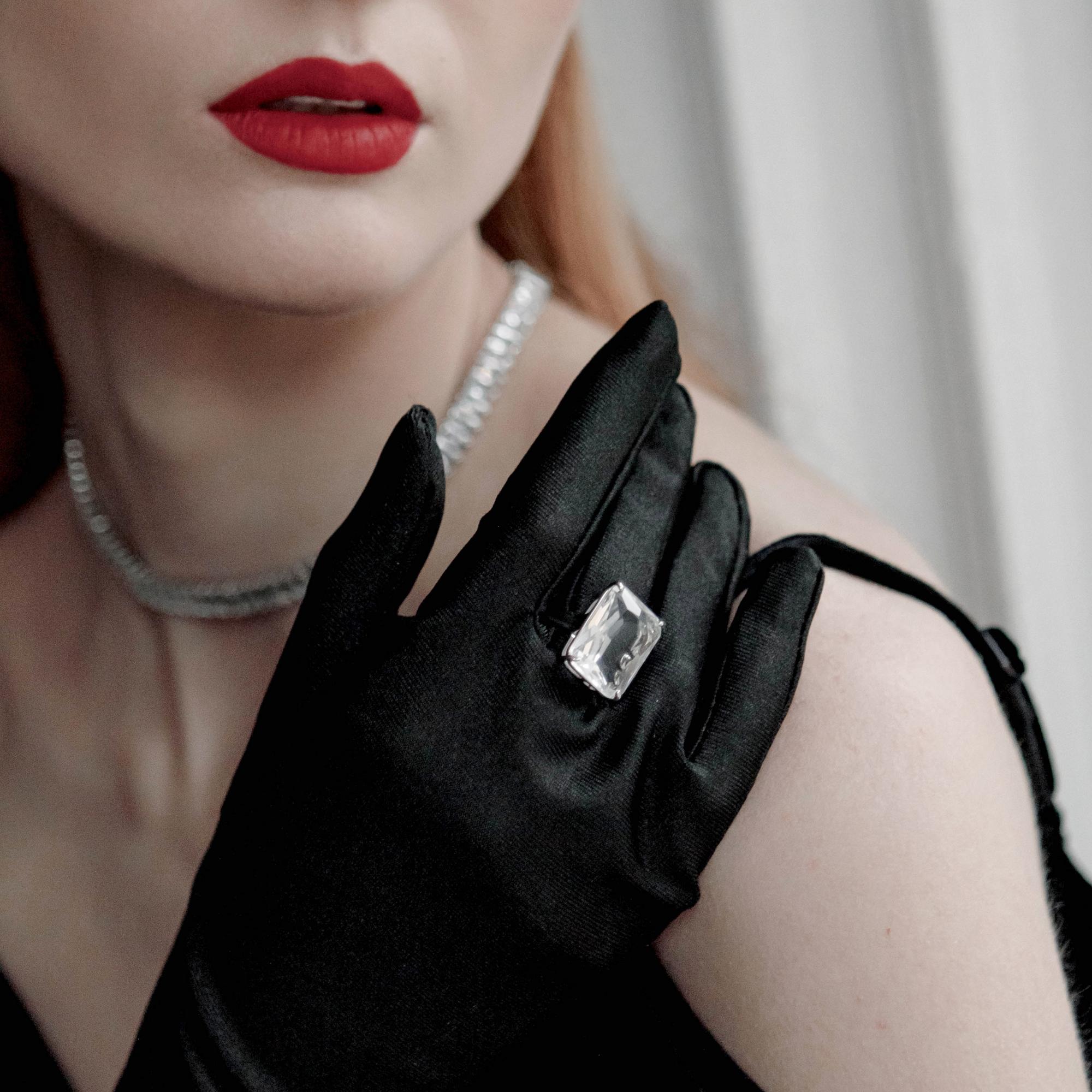 кольцо из хрусталя, кольцо ручной работы купить, вечерние украшения, крупное женское кольцо, женские кольца ручной работы