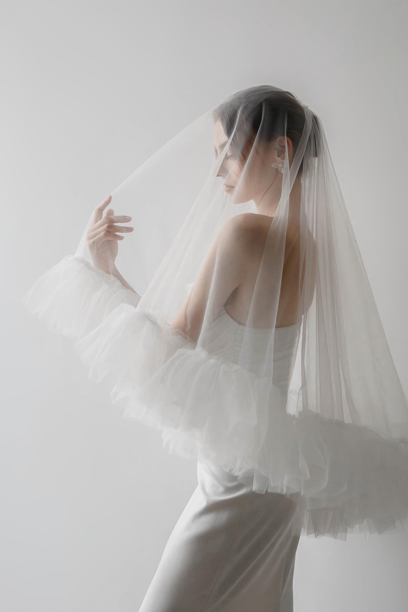 фата, свадебная фата, фата спб, фата купить спб, классическая фата, фата с воланами, модная фата 2024, стильная фата для невест 2024