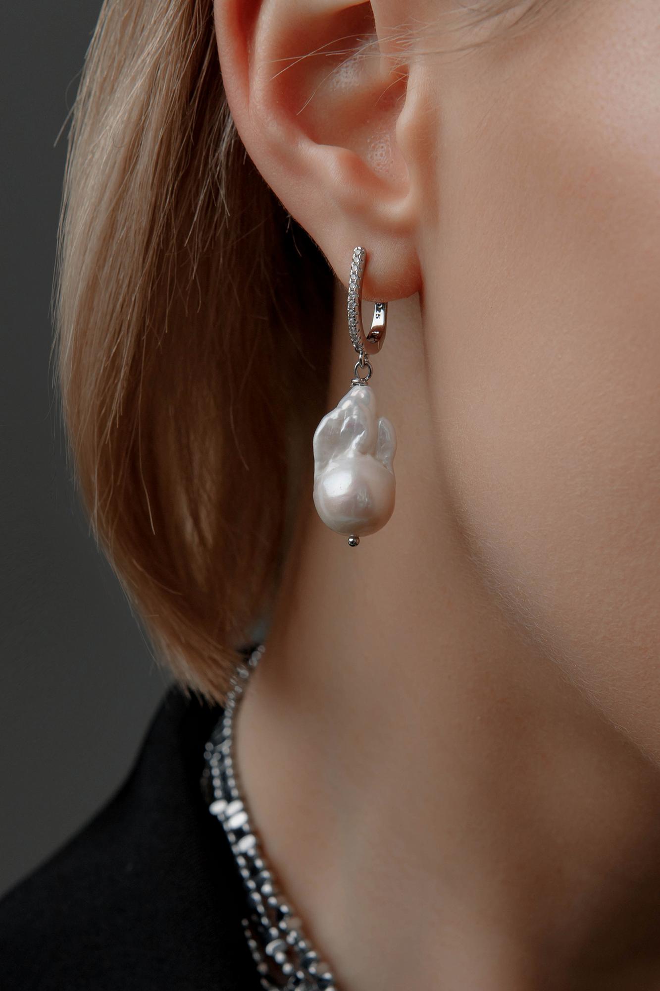 серьги с жемчугом, серьги на свадьбу, свадебные серьги, серьги спб, купить серьги спб, серьги с барочным жемчугом купить