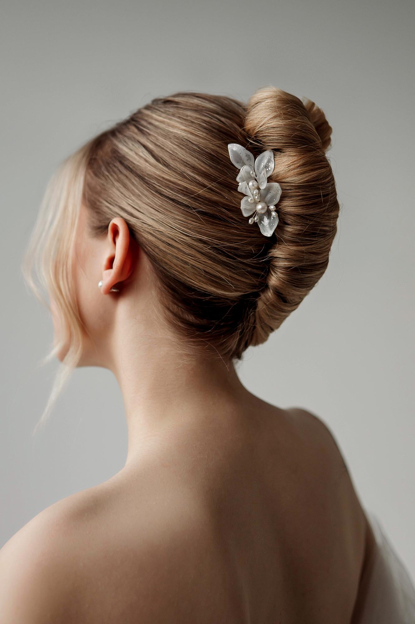 свадебный гребень купить, свадебные украшения в волосы, украшения для невесты, гребень ручной работы купить