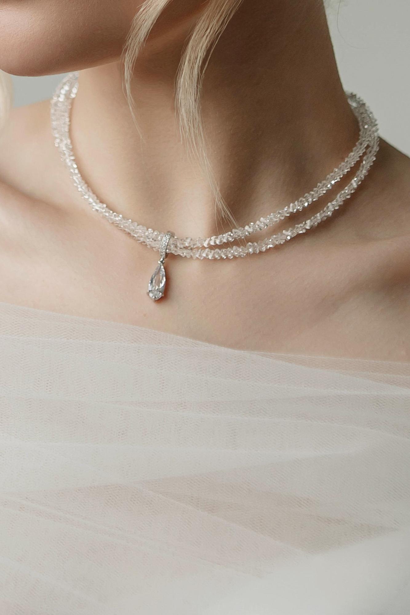 колье для невесты, свадебное колье, колье на свадьбу, колье для невесты купить, свадебные украшения на шею купить, набор свадебных украшений купить