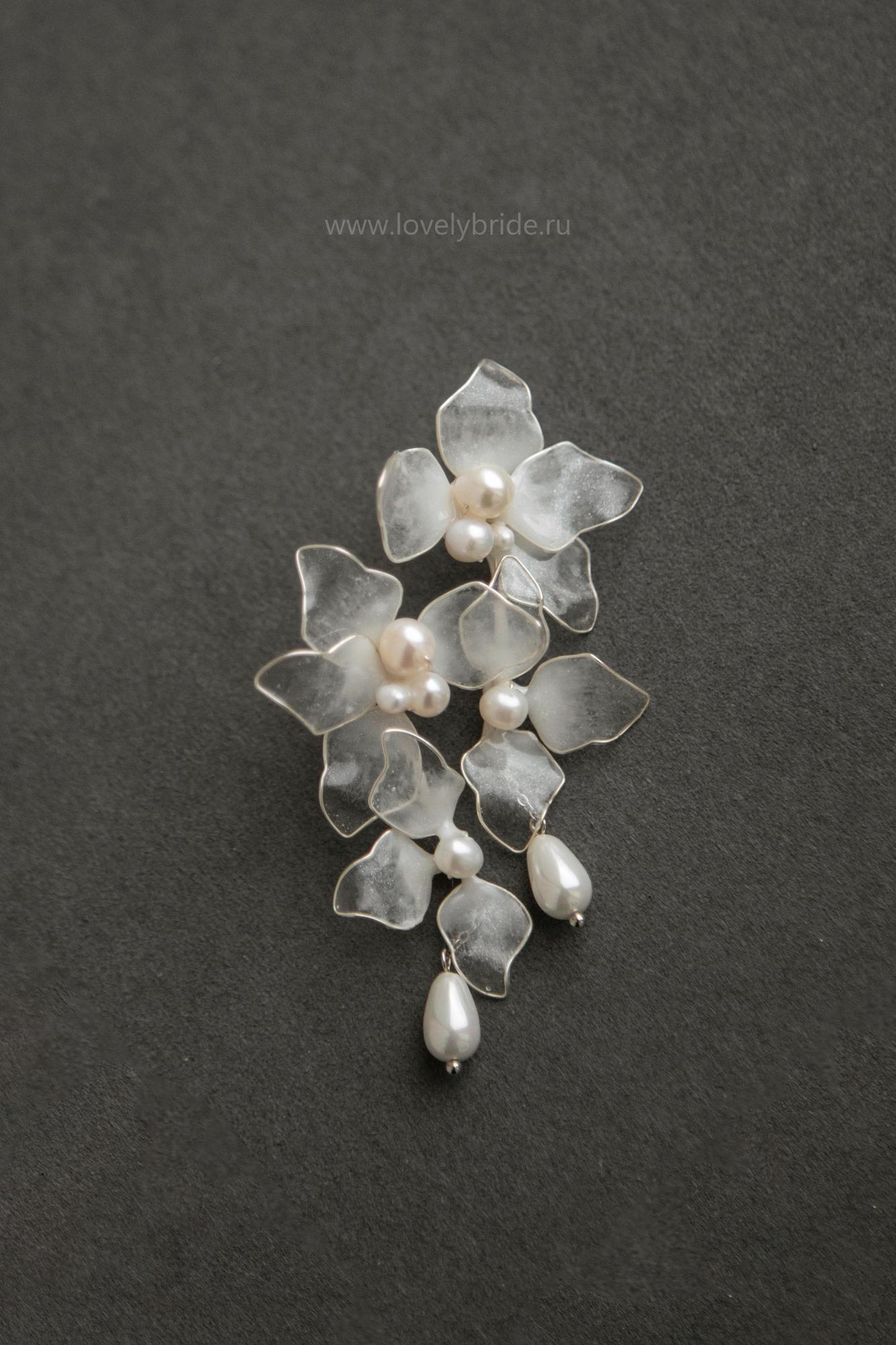 серьги цветы длинные, серьги цветы купить, свадебные серьги цветы купить, свадебная бижутерия, серьги для невесты, серьги на свадьбу, вечерние серьги, свадебные серьги, серьги с фианитами, серьги лепестки, серьги с лепестками купить