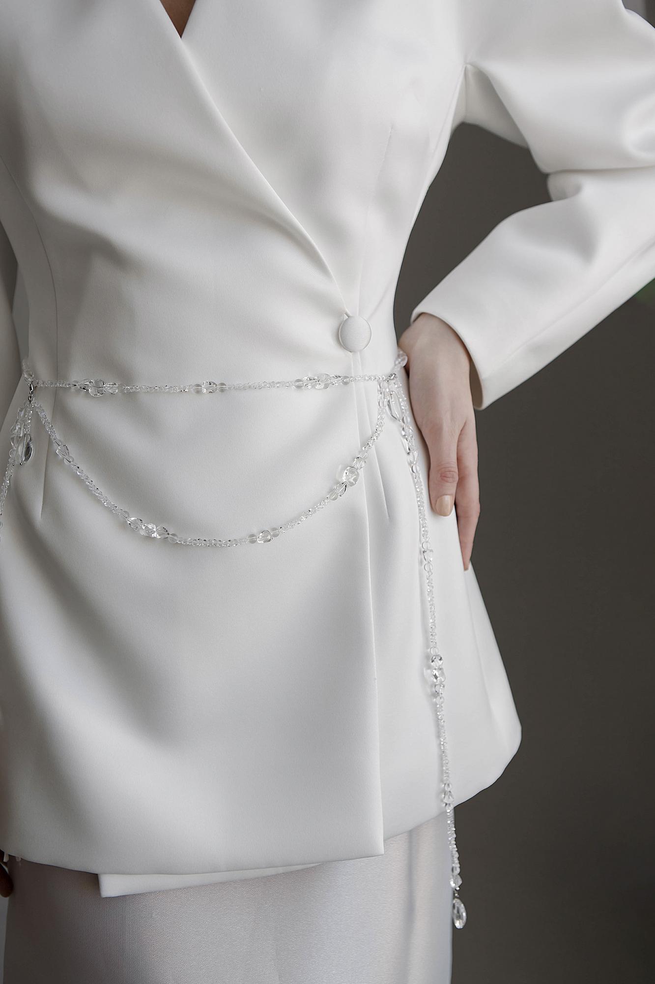 пояс свадебный, пояс для невесты, обвес на талию, пояс из бусин, свадебные аксессуары, тресковые свадебные аксессуары