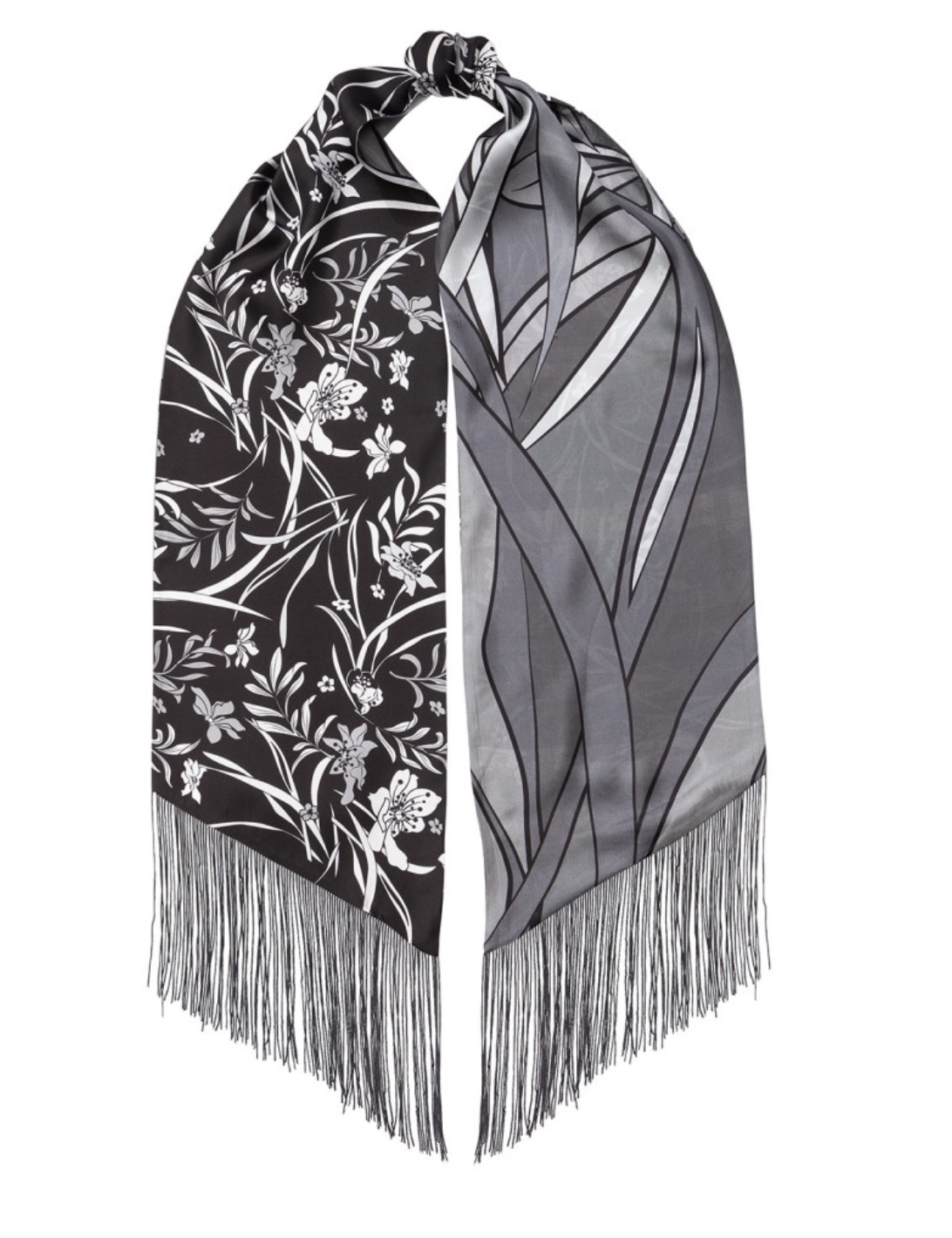 Шарф с бахромой